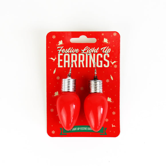 Leuchtende Weihnachtsohrringe | Festive Light up earrings