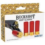 Patronenhülse Shot Gläser 4-er Set | Buckshot Shot Glass