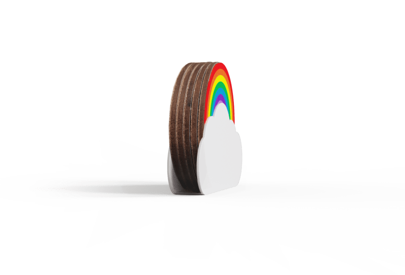 Regenbogen Untersetzer | Rainbow Coasters - Geschenkebuddy