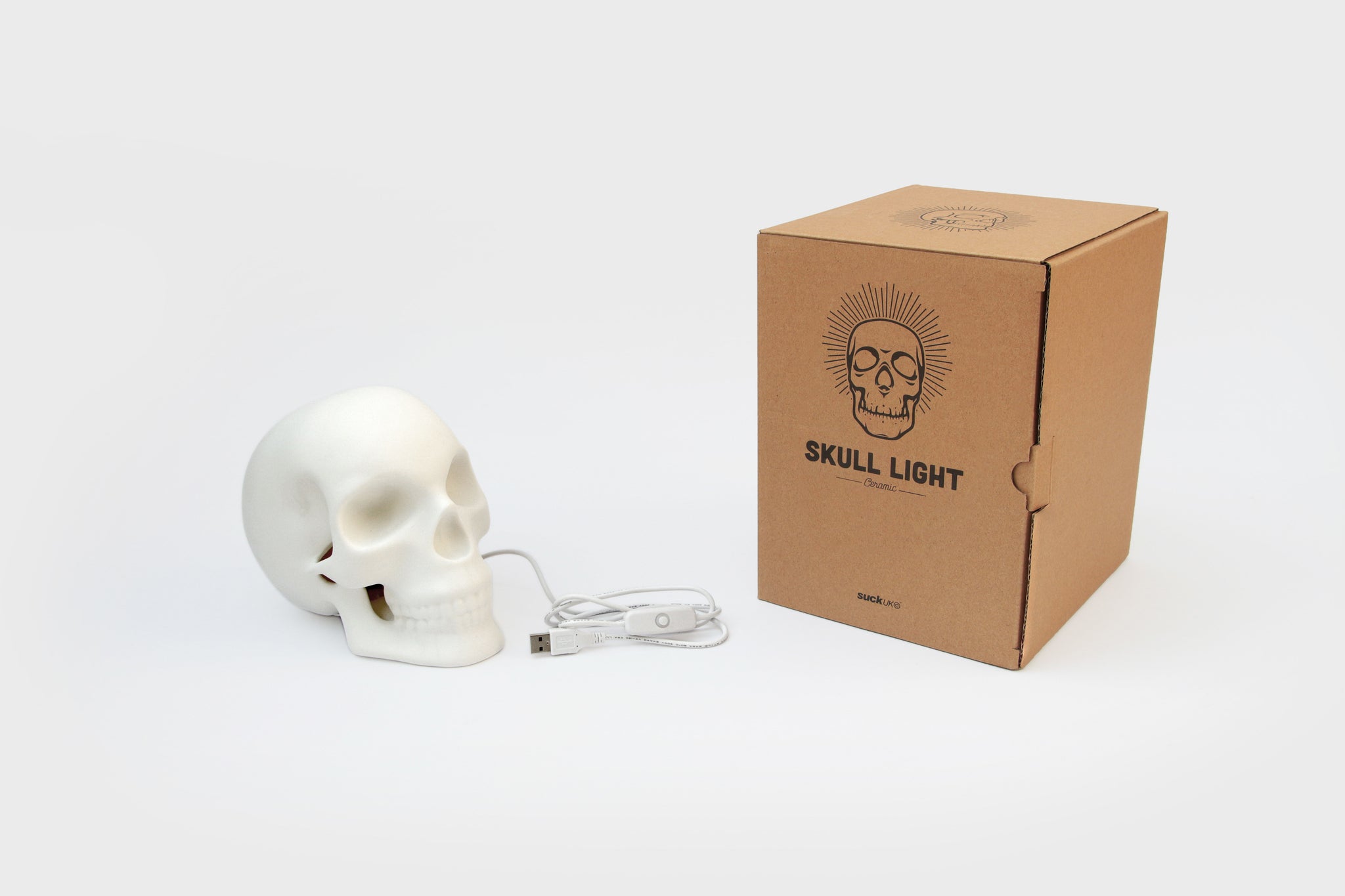 Außergewöhnliche 3D LED Totenkopf Lampe transparent Nachttischlampe  Jugendzimmer