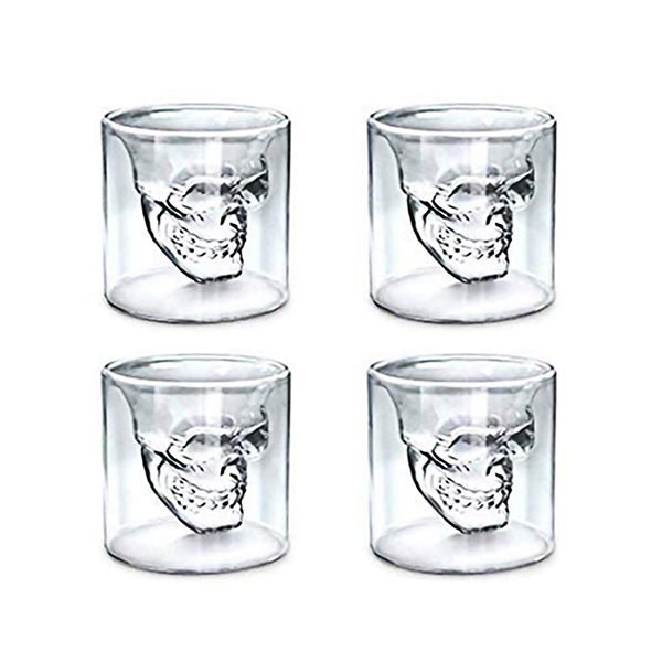 Totenkopf Schnapsgläser - 4 - er Set - Geschenkebuddy